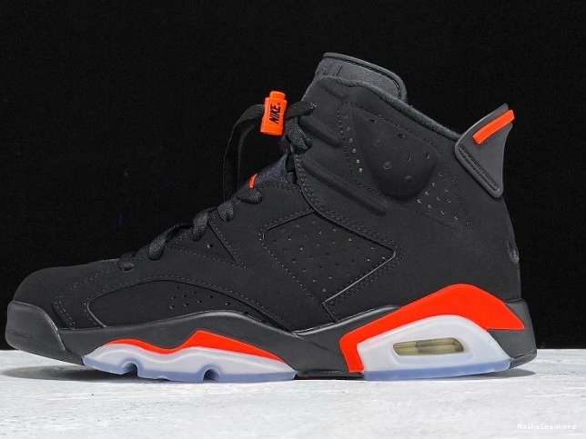 MaikeSneakers OG Infrared Air 6 Jordan Black 384664-060 Retro 0730